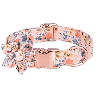 Hundhalsband Med Blomma